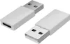 Adapter USB 2.0 A Stecker auf USB 3.1 C Buchse, weiß Produktbild-Vorschau 1