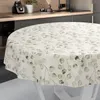 Tischdecke Botanisch Eukalyptus Beigegrau Rund 140cm Produktbild-Vorschau 2