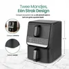 Emerio Dual Zone Airfryer 2500 W – 3,5 L + 6,5 L – Digitaal Productafbeelding-voorbeeld 8