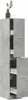 vidaXL Apothekerschrank Betongrau 30x41x174,5 cm Produktbild-Vorschau 2
