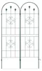 Relaxdays Rankgitter 2er Set, Metall, 180 x 50 cm, Vintage Produktbild-Vorschau 10