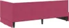 vidaXL Eckbettgestell mit Kopfteil Weinrot 100 cm x 200 cm Produktbild-Vorschau 7