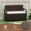Banc de jardin 2 places COSTWAY en polyrotin avec espace de Voir les images du produit 6