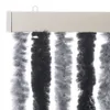 Fliegenvorhang Grau und Schwarz 90x220 cm Chenille Produktbild-Vorschau 4