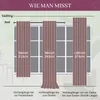 Diagram showing different curtain lengths and how to measure them. Produktbild-Vorschau