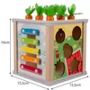 Lernspielzeug Holzpuzzle Würfel Karottenernte: Kreatives Produktbild-Vorschau 9