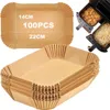Backpapier für Heißluftfritteuse, 100 Stück für Ninja Produktbild-Vorschau 1