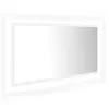 vidaXL LED kúpeľňové zrkadlo biele 90x8,5x37 cm akrylové Náhľad obrázku produktu 1