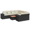 The Living Store 9-tlg. Garten-Sofagarnitur mit Kissen Produktbild-Vorschau 3