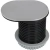 UNITEC Einbautischsteckdose Schuko+USB Stahld Produktbild-Vorschau 3