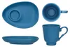 6er Set MOKKA Espressotassen & Untertassen Blau matt für 6 Produktbild-Vorschau 7