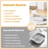Katzentoilette,Edelstahl Katzentoilette, offenes Produktbild-Vorschau 2