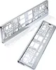 2 Kennzeichenhalter | silber chrom | Kfz Produktbild-Vorschau 1