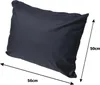 A dark gray pillow with dimensions indicated by arrows and text. Anteprima dell’immagine prodotto