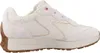 A side view of a single white sneaker with brown accents. Produktbild-Vorschau
