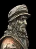 Buste de Léonard de Vinci – Décoration en bronze, peinte à Voir les images du produit 2