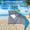 Aopunly Strandschirm Sonnenschirm 210cm UV Schutz 50+ Produktbild-Vorschau 4