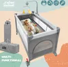 all Kids United Kinder Reisebett Deluxe in Grau – Faltbares Produktbild-Vorschau 1