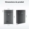 Wiltec Boîte aux lettres murale verrouillable V2 anthracite Voir les images du produit 3
