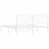 Bettgestell mit Kopfteil Metall Weiß 160x200 cm Produktbild-Vorschau 7