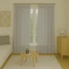 Écharpe décorative Ellen à boucles, lot de 2, gris clair, Voir les images du produit 2