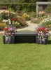 KHW Gartenbank "Berlin" aus Kunststoff mit 2 Pflanzkästen. Produktbild-Vorschau 14
