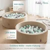 KiddyMoon Velvet Bällebad Kinder 90x30cm 200 Bunte Produktbild-Vorschau 3