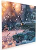 Wanduhr aus Glas mit Motiv Winterzauber- 30 x 30 cm - inkl. Produktbild-Vorschau 2