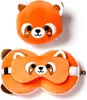 Relaxeazzz Plüsch Roter Panda Reisekissen & Schlafmaske Produktbild-Vorschau 1