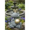 Froschkönig mit Krone für den Gartenteich aus Steinguss Neu Produktbild-Vorschau 5