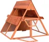 vidaXL Králíkárna 152x127x109,5 cm z masivního jedlového Náhled obrázku produktu 1