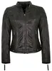 Gipsy - Damen Lederjacke Kapuze Lammnappa schwarz Natur Produktbild-Vorschau 3