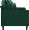 vidaXL 2-Sitzer-Sofa Dunkelgrün 140 cm Samt Produktbild-Vorschau 4