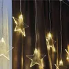LED vánoční závěs – hvězdy, 45x84 cm, venkovní i vnitřní, teplá bílá Náhled obrázku produktu