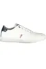 Weiße Sportschuhe für Herren mit Kontrastdetails und Logo, Produktbild-Vorschau 1