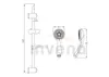 Set doccia design Esla 5F, cromo 65 cm Anteprima dell’immagine prodotto 4