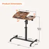 Iropro 60×40cm table d'ordinateur portable avec 4 Voir les images du produit 2