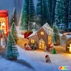 Kunstschnee Deko Weihnachts-Set 4-teilig Weiß 90x240 cm Produktbild-Vorschau 7