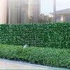 Künstliche grüne Heckenplatte als Sichtschutz im Garten installiert Anteprima dell’immagine prodotto
