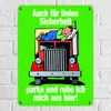 Ruhezeit für LKW-Fahrer Comic Metallschild in 15x20 cm in Produktbild-Vorschau 2