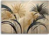 Leinwandbild Blätter Pflanzen Abstrakt 120x80 Feeby Beige Produktbild-Vorschau 3