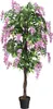 COSTWAY Kunstbaum mit Blüten, Kunstpflanze groß im Topf, Produktbild-Vorschau 1