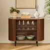 Rechteckiges Nischen-Sideboard, 75 x 100 cm, 2 Türen, braun Produktbild-Vorschau 2