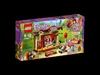 The image shows the packaging of a LEGO Friends playset, "Andreas Bühne im Park 41334", set against a black background. The box displays a colorful illustration of the playset, featuring miniature figures and building elements, along with the LEGO Friends  Podgląd zdjęcia produktu