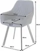 riess-ambiente Retro Stuhl PALERMO anthrazit mit Armlehne Produktbild-Vorschau 13