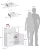 VASAGLE Badkommode Badezimmerschrank, mit 3 Schubladen, Produktbild-Vorschau 7
