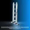 WORHAN Leiter 555cm Aluminium Teleskopleiter Klappleiter Produktbild-Vorschau 10