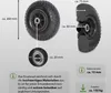 2x Sackkarrenrad Vollgummi 260x85 mm 3.00-4 60mm Nabenlänge Produktbild-Vorschau 3