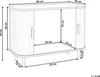 BELIANI Sideboard Dunkelbraun MDF-Platte mit 2 Schiebetüren Produktbild-Vorschau 3