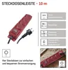 Steckdosenleiste 10 m / 4 Steckdosen / Schalter / rot / Gummi-Neopren / 1,5 mm2 Anteprima dell’immagine prodotto